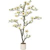 Acekool 6ft Magnolia Tree - 180 Realistic Blooms & Foliage - 2 of 4