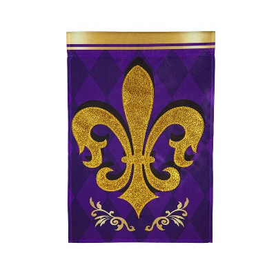 Fleur De Lis Garden Applique Flag