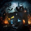 HOMCOM 4ft Inflatable Halloween Pouncing Black Cat, Inflatable Outdoor LED Yard Display for Holiday Home - 3 of 4