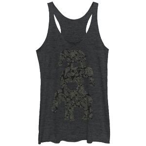 Women's Lost Gods Three Elephant Pyramid Racerback Tank Top - 1 of 3