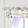 Greenland Home Fashions Kona Luxurious 3" Rod Pocket Window Valance 84" x 16" Ocean - 3 of 4