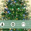 6 FT Pre-Lit Aspen Fir Artificial Christmas Tree with Wreath & Garland – Grass Green, 861 Branch Tips, 380 Multi-Color LED Lights, 11 Lighting Modes - 2 of 4