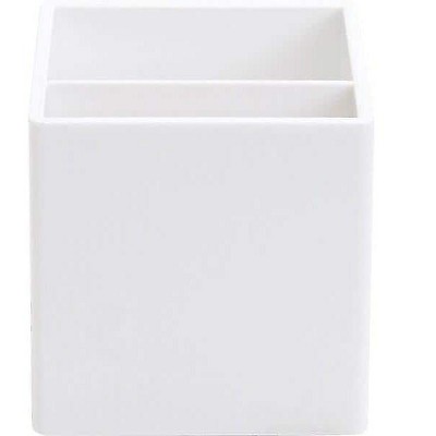 Poppin Plastic Pencil Holder White (100259)