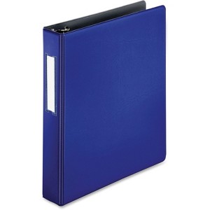 Business Source Slanted D-Ring Binder w/LBL HLD 1-1/2" Blue 33127 - 1 of 1