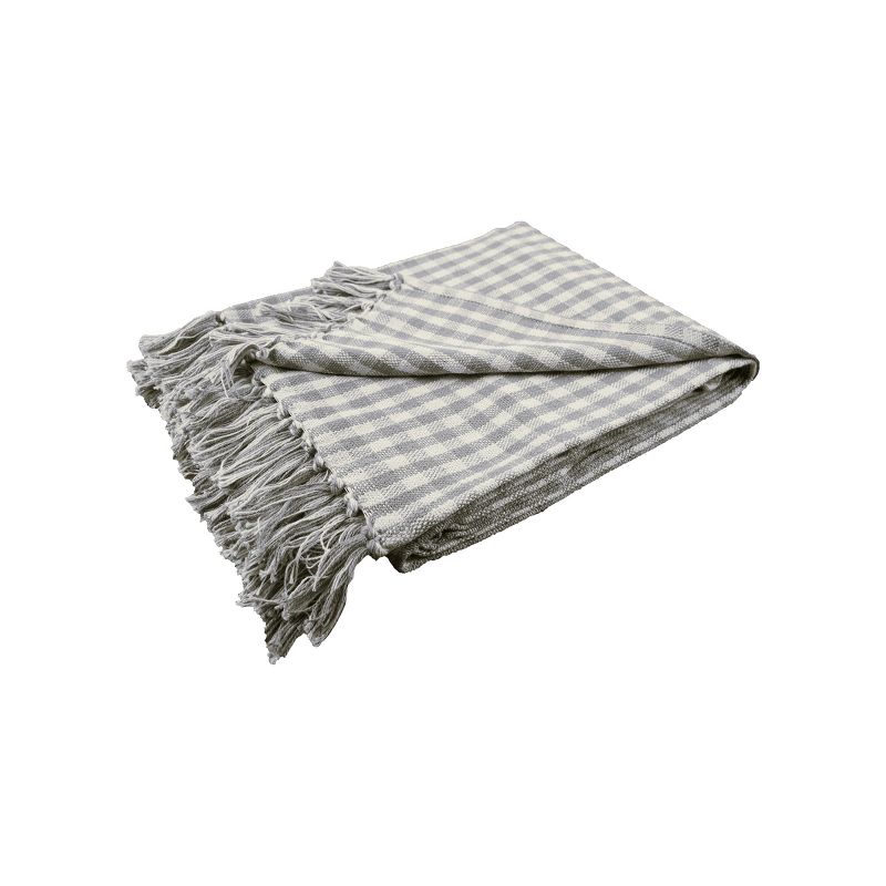 carol & frank 50" x 60" Gingham Check Throw Blanket Collection, 2 of 7
