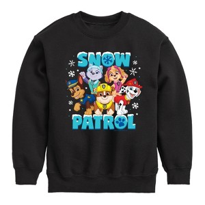 Boys' - Paw Patrol - Snow Patrol Graphic Long Sleeve Fleece Sweatshirt - 1 of 4
