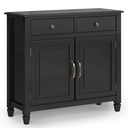 Hampshire Entryway Storage Cabinet Black Wyndenhall Traditional Style 2 Adjustable Shelves Wood Frame Target