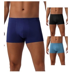 INSPIRE CHIC Men's 3 Pack Underwear Regular Fit Soft Comfortable Basic Boxer Briefs - 1 of 4
