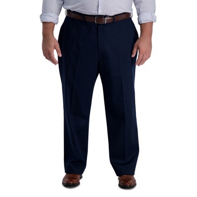 Haggar Men's Big & Tall Iron Free Premium Khaki Classic Fit Flat Front Pant
