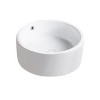 ONWITH Vessel Bathroom Sink Basin in White Ceramic - 3 of 4