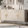Bella Depot 59.8" Four-Door Sideboard Cabinet with Adjustable Shelves - 2 of 4