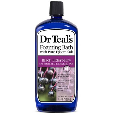 Dr Teal's Boost & Renew Elderberry Foaming Bubble Bath - 34 fl oz