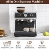Espresso Machine with Grinder, 20 Bar Pump Semi-Automatic - 2.8L Tank, Milk Frother, 30 Grinder Settings (Home/Office, Dark) - 3 of 4