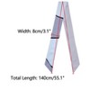 INSPIRE CHIC Women's Striped Printed Skinny Long Satin Silky Neck Scarves 1Pc - 3 of 4