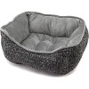 Nandog Pet Gear Reversible Luxury Micro Plush Dog Knit Bed - Dark Gray (25 X 21in) - 2 of 3