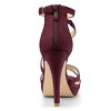 Allegra K Women's Back Zipper Platform Stiletto Heels Ankle Strap Sandals - 3 of 4