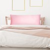 PiccoCasa Zippered Closure Silky Satin Body Long Pillowcase - 2 of 4