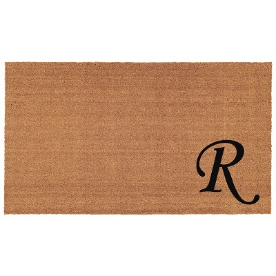 Calloway Mills 153622436R Urban Chic Monogram Doormat 24 In. x 36 In. (Letter R)
