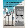 Portable Basketball Hoop, 4.76-10FT Adjustable Basketball Goal System, for Kids, Youth, and Adults in The Backyard, Driveway with PC Backboard - 3 of 4