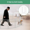 Gulches Sturdy 32" Tall Dog Playpen White with 8 Rustproof Panels - Indoor/Outdoor Use for All Dog Sizes - 2 of 4