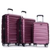 Wooakway 3 Piece Luggage Sets PC Lightweight & Durable Expandable Suitcase with Two Hooks - 3 of 4