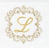 Linum Home Textiles 100% Turkish Cotton MONICA Gold Thread 2PC Embellished Hand Towel Set - 3 of 3