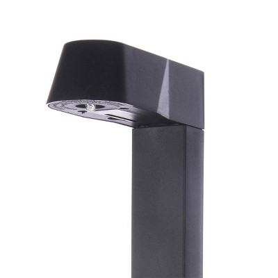 Set of 4 Black Solar LED Pathway Lights