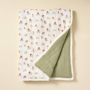 Reversible Muslin Baby Blanket - Hearth & Hand™ with Magnolia - 1 of 3