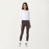 Anna-Kaci Active Women’s Long Sleeve Active Top with Layered Strap Detail Slim Contoured Fit and Modern Minimal Silhouette - 3 of 4