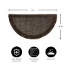 Plow & Hearth - Madrid Banded Half-Round Hearth Fireproof Rug, 2' x 4' - image 3 of 4