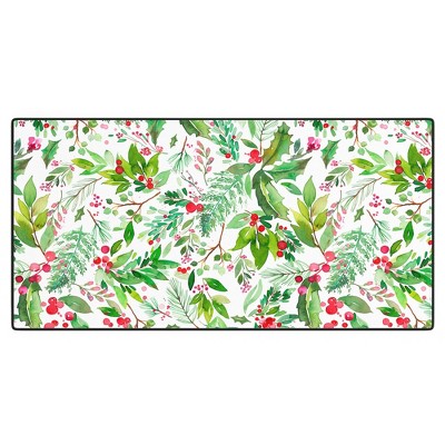 Ninola Design Christmas Nature Botanical Desk Mat -Deny Designs