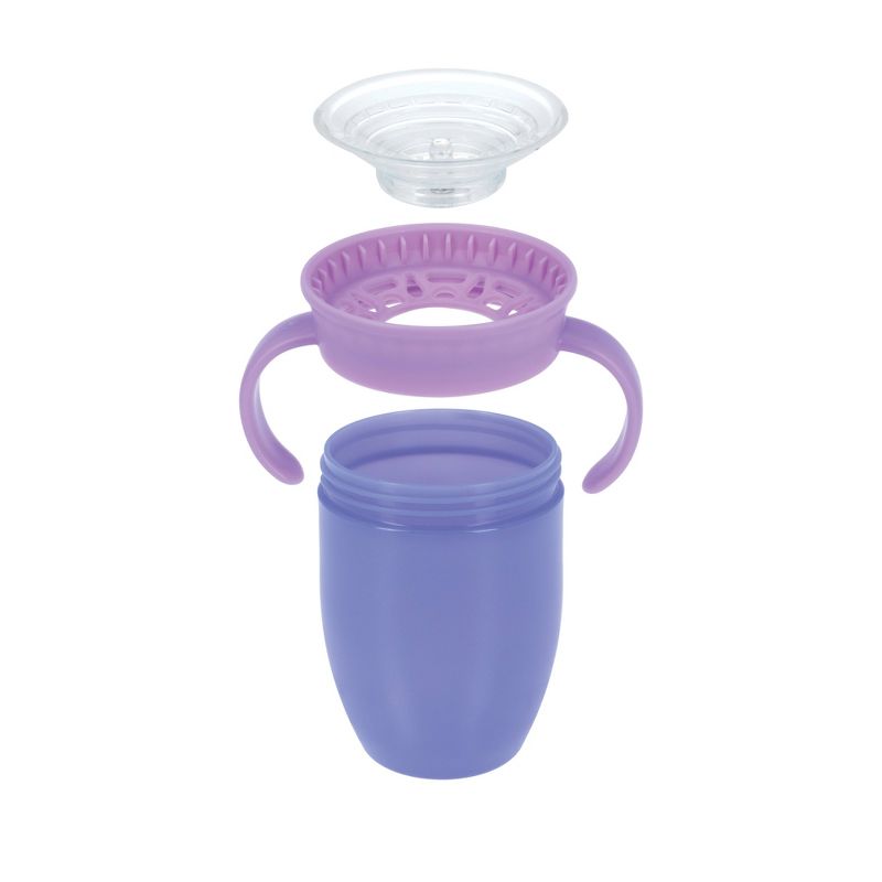 Nuby 7oz 2 Handle 360 Cup - Girl - 3pk, 6 of 9