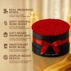Moss Heart Petite 20 Preserved Roses – Eternal Flowers in Round Gift Box, Romantic Décor Gift, Red - 3 of 4