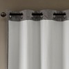 MAYEERTY Ogee Knitted Jacquard Total Blackout Curtain Panel(Only 1 Pc Panel) - 3 of 4