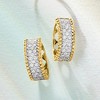 Ross-Simons 2.00 ct. t.w. Pave Diamond Beaded-Edge Hoop Earrings in 18kt Gold Over Sterling - 4 of 4