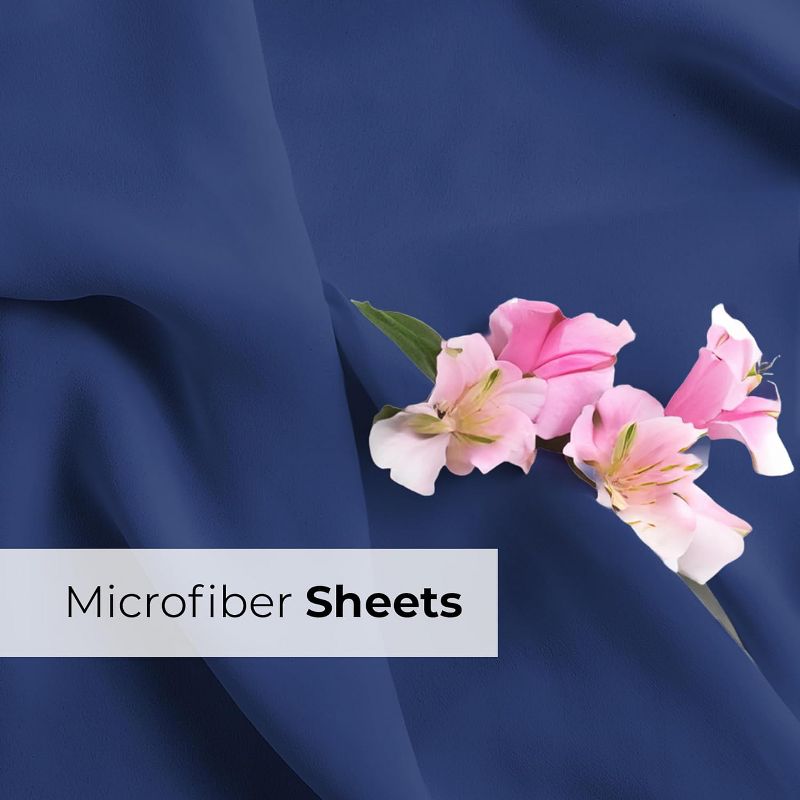 4 Piece Extra Deep Pocket Microfiber Sheet Set - CGK Linens, 6 of 9