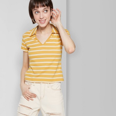 cropped polo shirt short sleeve