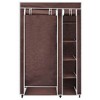 vidaXL Folding Wardrobe Clothes Rack Storage Home Organizer - 3 of 4