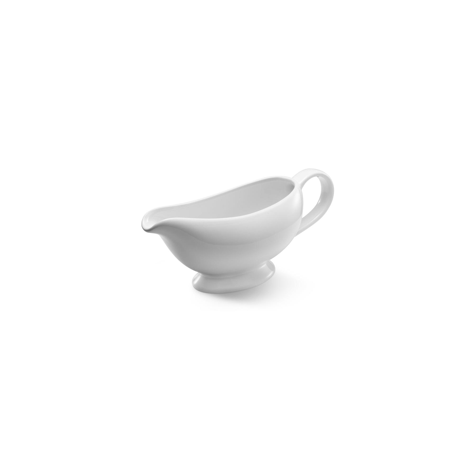 Kook Ceramic Gravy Boat, 21 oz, White
