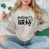 Simply Sage Market Women's Graphic Sweatshirt Feeling Lucky Rainbow - 2 of 3