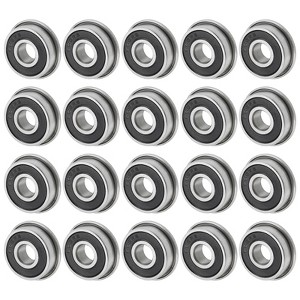 Unique Bargains Chrome Steel Rubber Shielded Flanged Ball Bearing - 1 of 4