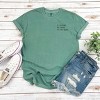 Simply Sage Market Embroidered I Closed My Book To Be Here Garment Dyed Tee - 2 of 4
