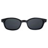 Pacific Coast KD's Original Biker Sunglasses Black Frame Dark Grey Lens Motorcycle Riding Glasses for Men and Women - 2 of 4