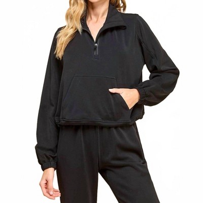 Women's Mock Neck Sweatshirt - TCEC