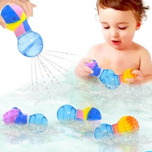 3-Pack Squeezing Bath Toys for Toddlers, Textured Sensory Floating Toys for Babies 1+ - 1 of 4