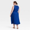 Women's Belted Gauze Midi A-Line Dress - Universal Thread™ - 2 of 3
