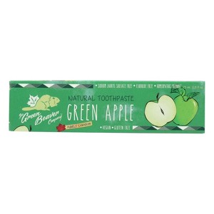 The Green Beaver Toothpaste - Green Apple Toothpaste - Case of 1 - 2.5 fl oz. - 1 of 2