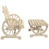 vidaXL 2 Piece Patio Lounge Set Solid Wood Fir - 4 of 4