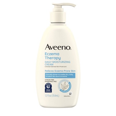 Aveeno Eczema Therapy Daily Moisturizing Cream with Oatmeal- 12 fl oz