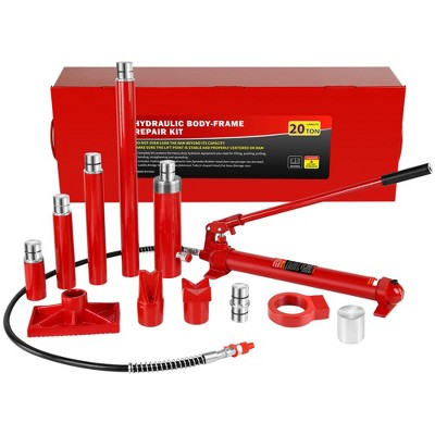Portable Power Kit, Separating Hydraulic Jack with 4.1 ft/1.25 m Oil Hose, Auto Body Frame Repair Set for Car Truck Repair